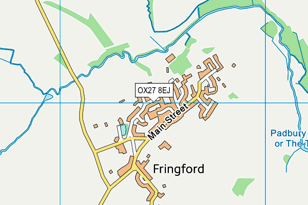 OX27 8EJ map - OS VectorMap District (Ordnance Survey)