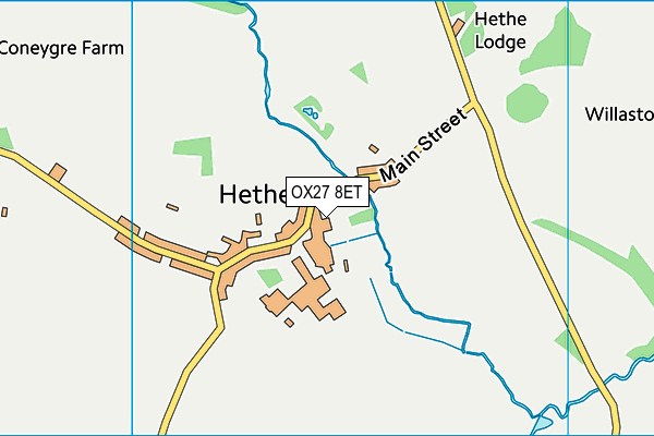 OX27 8ET map - OS VectorMap District (Ordnance Survey)