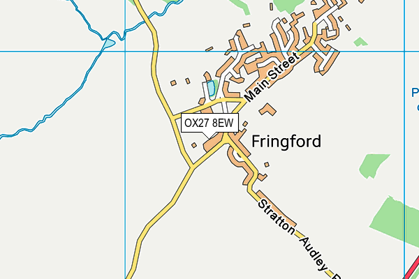 OX27 8EW map - OS VectorMap District (Ordnance Survey)