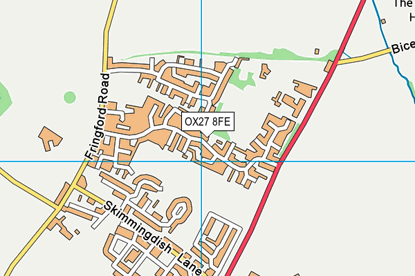 OX27 8FE map - OS VectorMap District (Ordnance Survey)