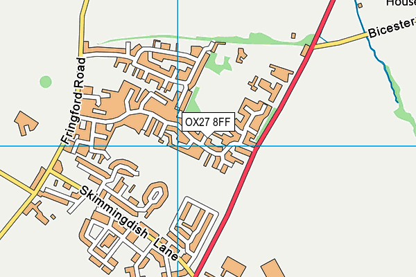 OX27 8FF map - OS VectorMap District (Ordnance Survey)