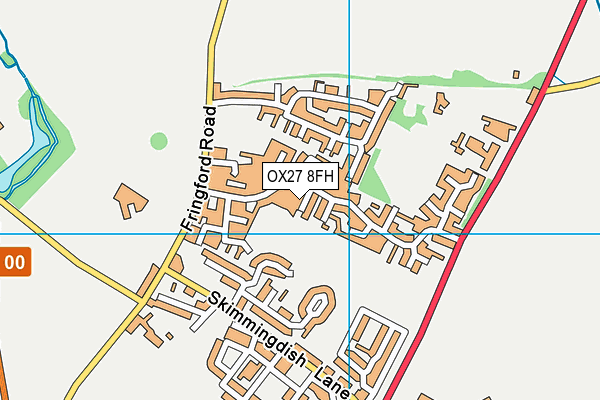 OX27 8FH map - OS VectorMap District (Ordnance Survey)