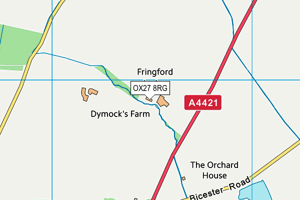 OX27 8RG map - OS VectorMap District (Ordnance Survey)