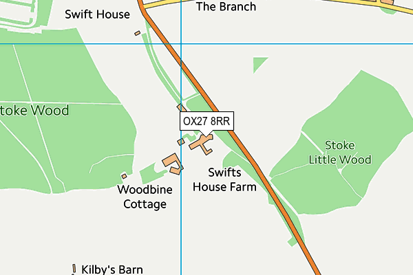 OX27 8RR map - OS VectorMap District (Ordnance Survey)