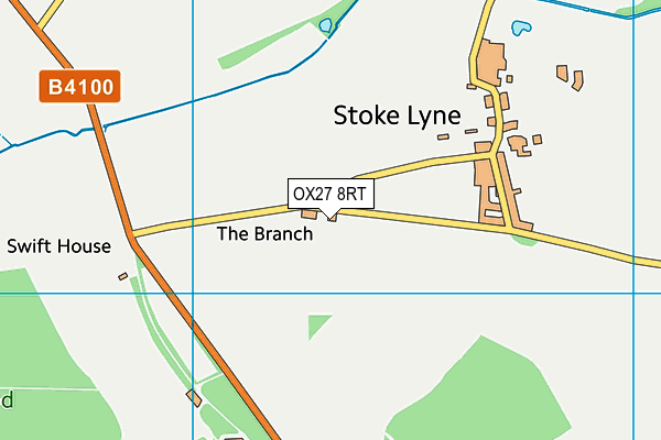 OX27 8RT map - OS VectorMap District (Ordnance Survey)