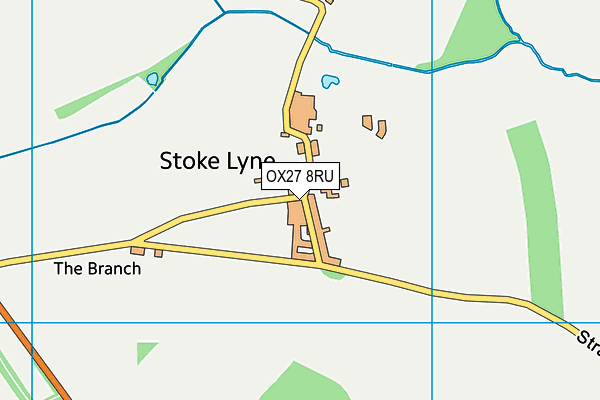 OX27 8RU map - OS VectorMap District (Ordnance Survey)