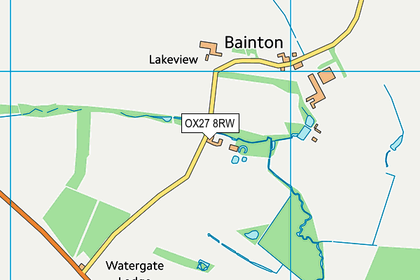 OX27 8RW map - OS VectorMap District (Ordnance Survey)