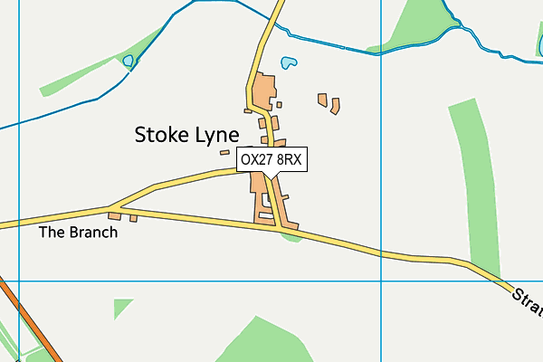 OX27 8RX map - OS VectorMap District (Ordnance Survey)