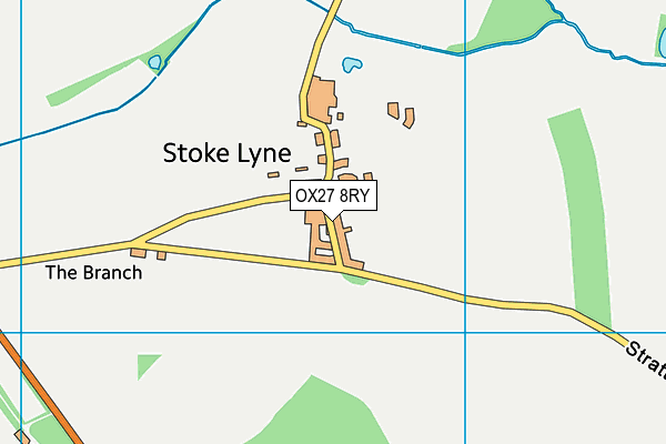 OX27 8RY map - OS VectorMap District (Ordnance Survey)