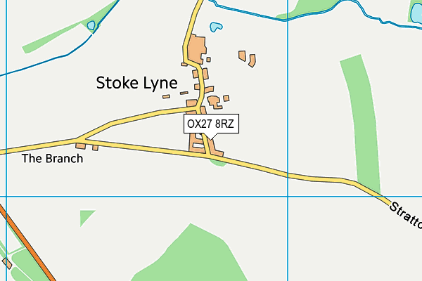 OX27 8RZ map - OS VectorMap District (Ordnance Survey)