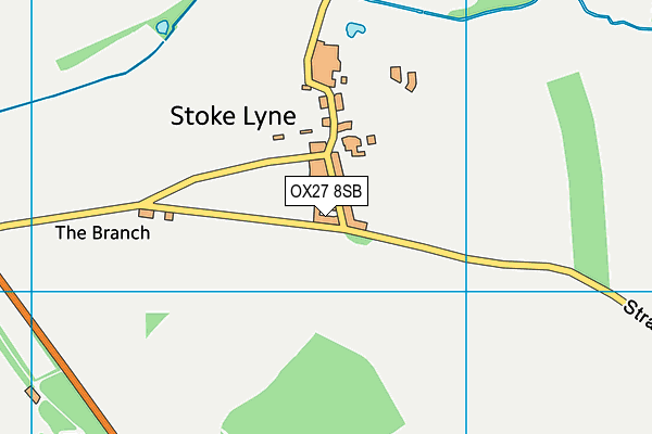 OX27 8SB map - OS VectorMap District (Ordnance Survey)