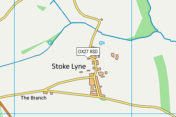 OX27 8SD map - OS VectorMap District (Ordnance Survey)