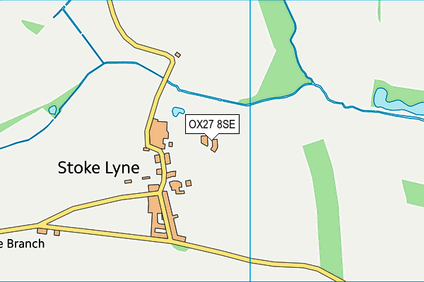 OX27 8SE map - OS VectorMap District (Ordnance Survey)