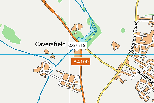 OX27 8TG map - OS VectorMap District (Ordnance Survey)