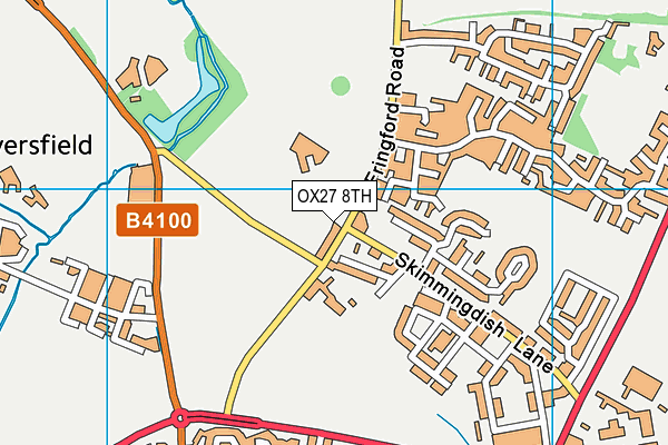 OX27 8TH map - OS VectorMap District (Ordnance Survey)