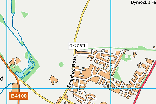 OX27 8TL map - OS VectorMap District (Ordnance Survey)