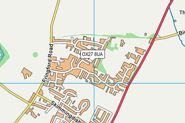 OX27 8UA map - OS VectorMap District (Ordnance Survey)