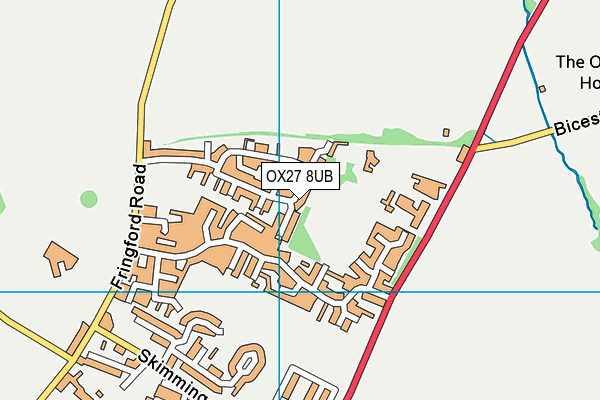 OX27 8UB map - OS VectorMap District (Ordnance Survey)
