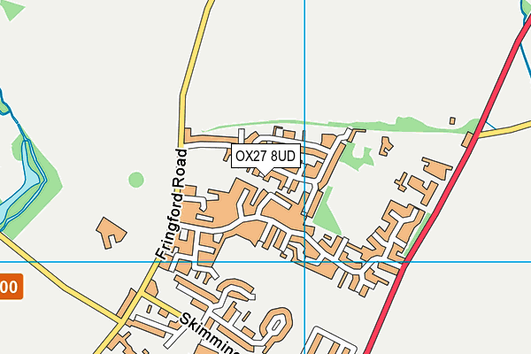 OX27 8UD map - OS VectorMap District (Ordnance Survey)