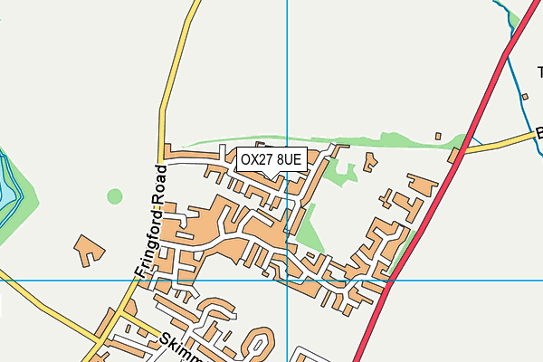 OX27 8UE map - OS VectorMap District (Ordnance Survey)