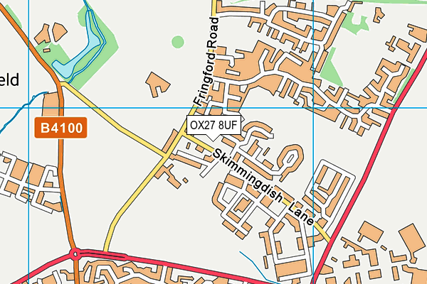 OX27 8UF map - OS VectorMap District (Ordnance Survey)