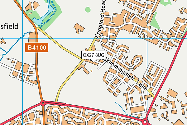 OX27 8UG map - OS VectorMap District (Ordnance Survey)