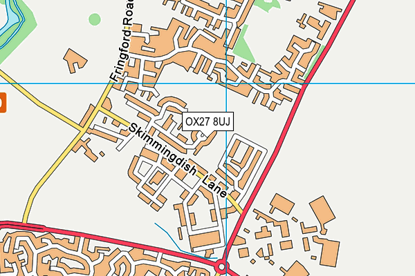 OX27 8UJ map - OS VectorMap District (Ordnance Survey)