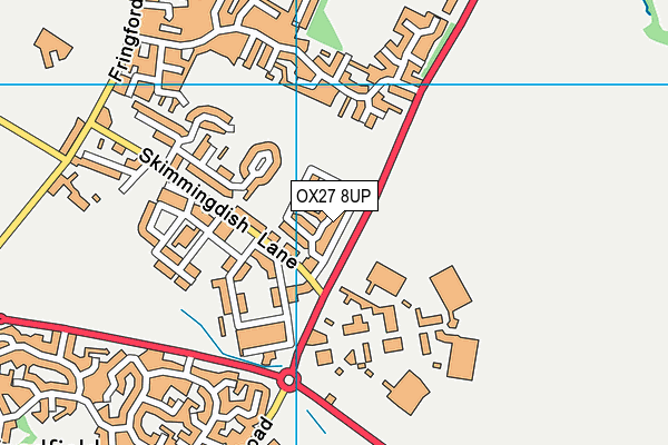 OX27 8UP map - OS VectorMap District (Ordnance Survey)