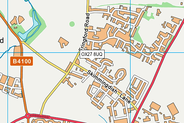 OX27 8UQ map - OS VectorMap District (Ordnance Survey)