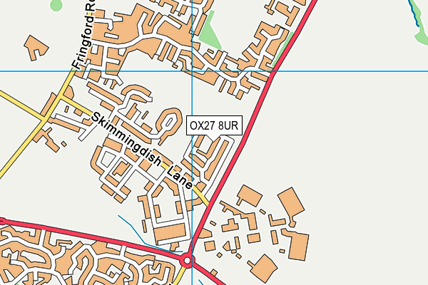 OX27 8UR map - OS VectorMap District (Ordnance Survey)