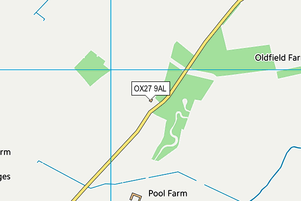 OX27 9AL map - OS VectorMap District (Ordnance Survey)