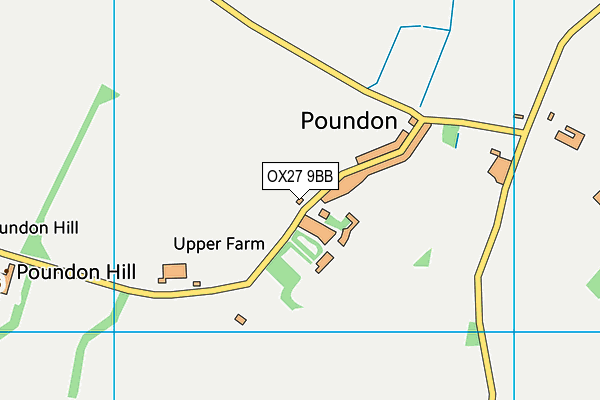 OX27 9BB map - OS VectorMap District (Ordnance Survey)