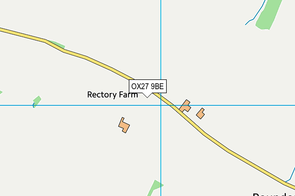 OX27 9BE map - OS VectorMap District (Ordnance Survey)