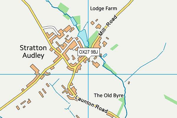 OX27 9BJ map - OS VectorMap District (Ordnance Survey)