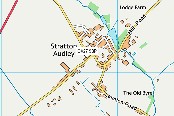 OX27 9BP map - OS VectorMap District (Ordnance Survey)