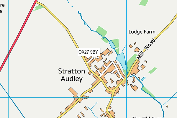OX27 9BY map - OS VectorMap District (Ordnance Survey)