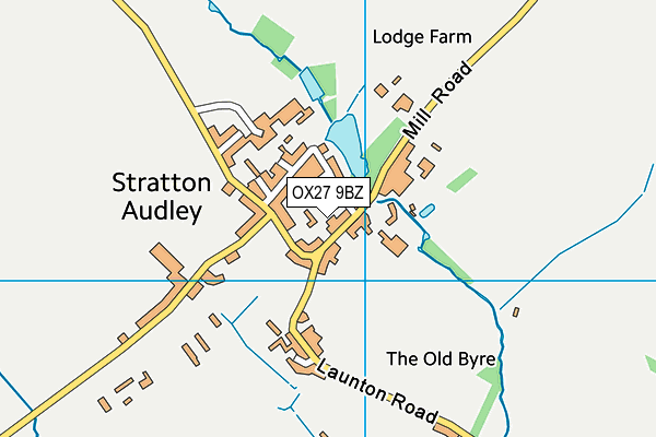 OX27 9BZ map - OS VectorMap District (Ordnance Survey)