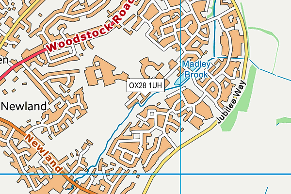 OX28 1UH map - OS VectorMap District (Ordnance Survey)