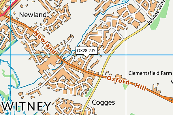 OX28 2JY map - OS VectorMap District (Ordnance Survey)