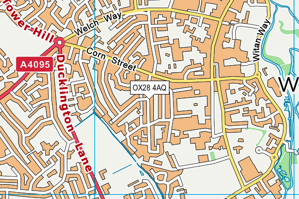 OX28 4AQ map - OS VectorMap District (Ordnance Survey)