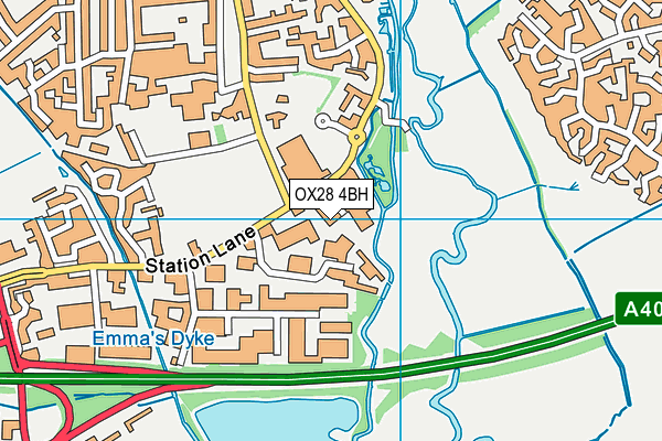 OX28 4BH map - OS VectorMap District (Ordnance Survey)
