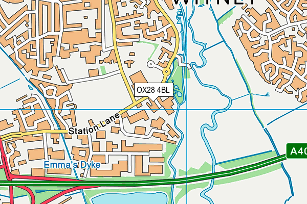 OX28 4BL map - OS VectorMap District (Ordnance Survey)