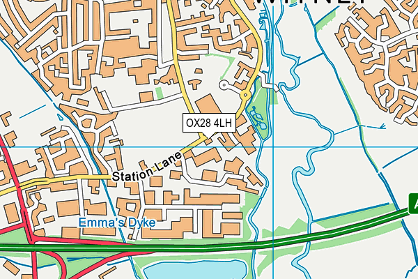 OX28 4LH map - OS VectorMap District (Ordnance Survey)