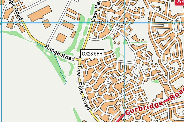 OX28 5FH map - OS VectorMap District (Ordnance Survey)