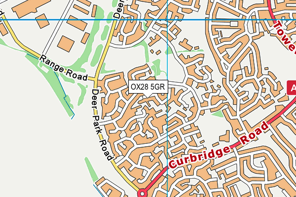 OX28 5GR map - OS VectorMap District (Ordnance Survey)
