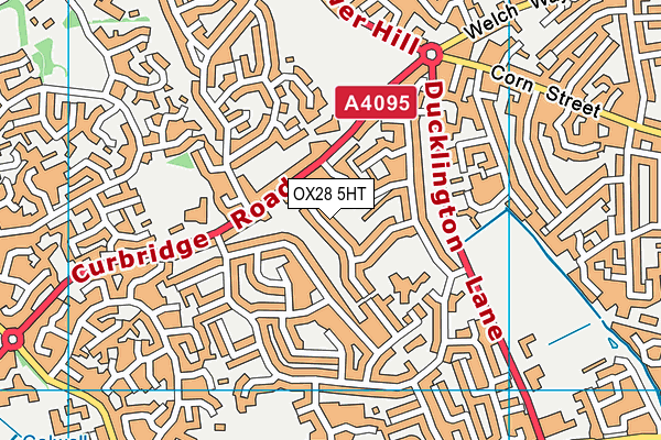 OX28 5HT map - OS VectorMap District (Ordnance Survey)