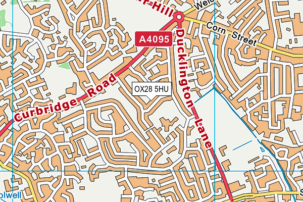 OX28 5HU map - OS VectorMap District (Ordnance Survey)