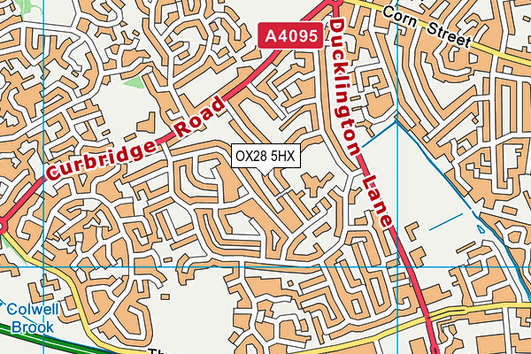 OX28 5HX map - OS VectorMap District (Ordnance Survey)