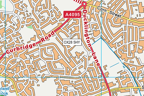 OX28 5HY map - OS VectorMap District (Ordnance Survey)