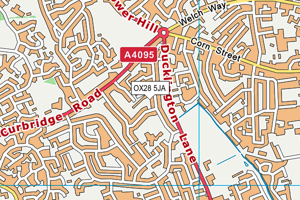 OX28 5JA map - OS VectorMap District (Ordnance Survey)